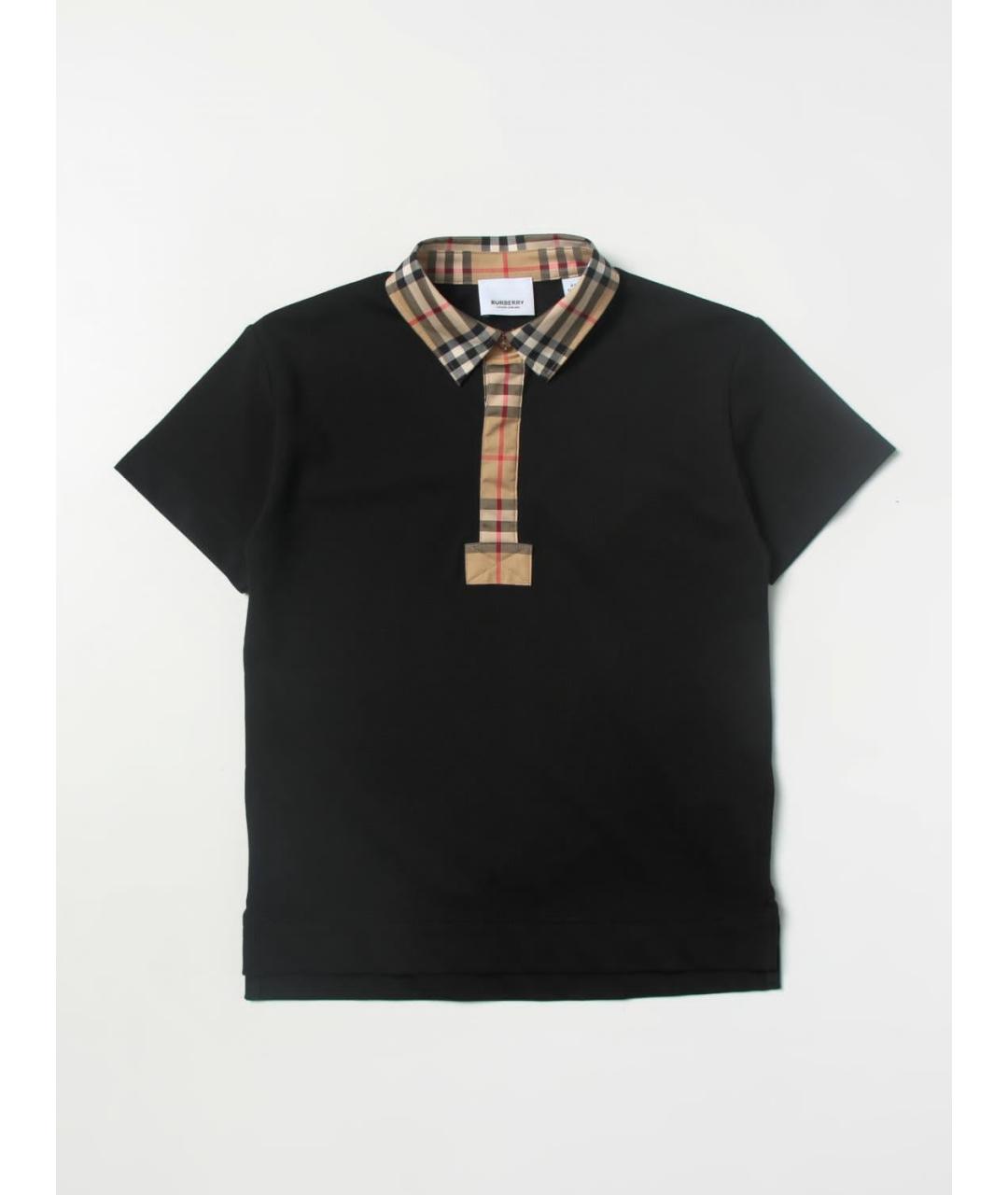 BURBERRY Черная детская рубашка, фото 3