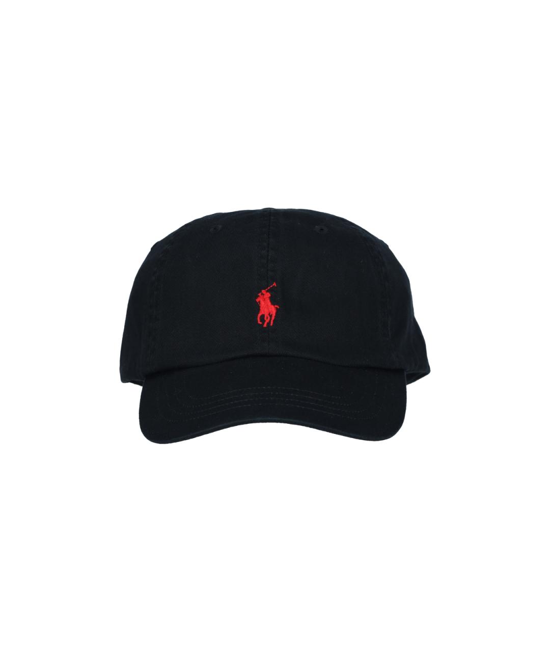 POLO RALPH LAUREN Черная хлопковая кепка/бейсболка, фото 1