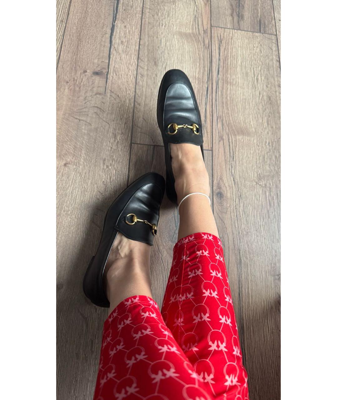 GUCCI Черные кожаные лоферы, фото 8