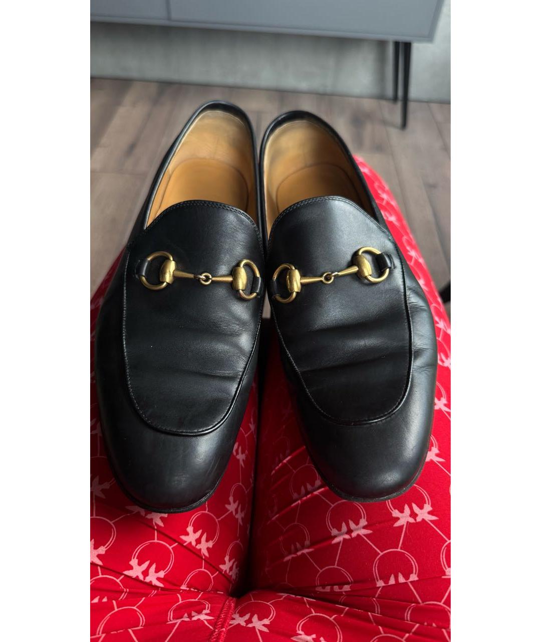 GUCCI Черные кожаные лоферы, фото 6