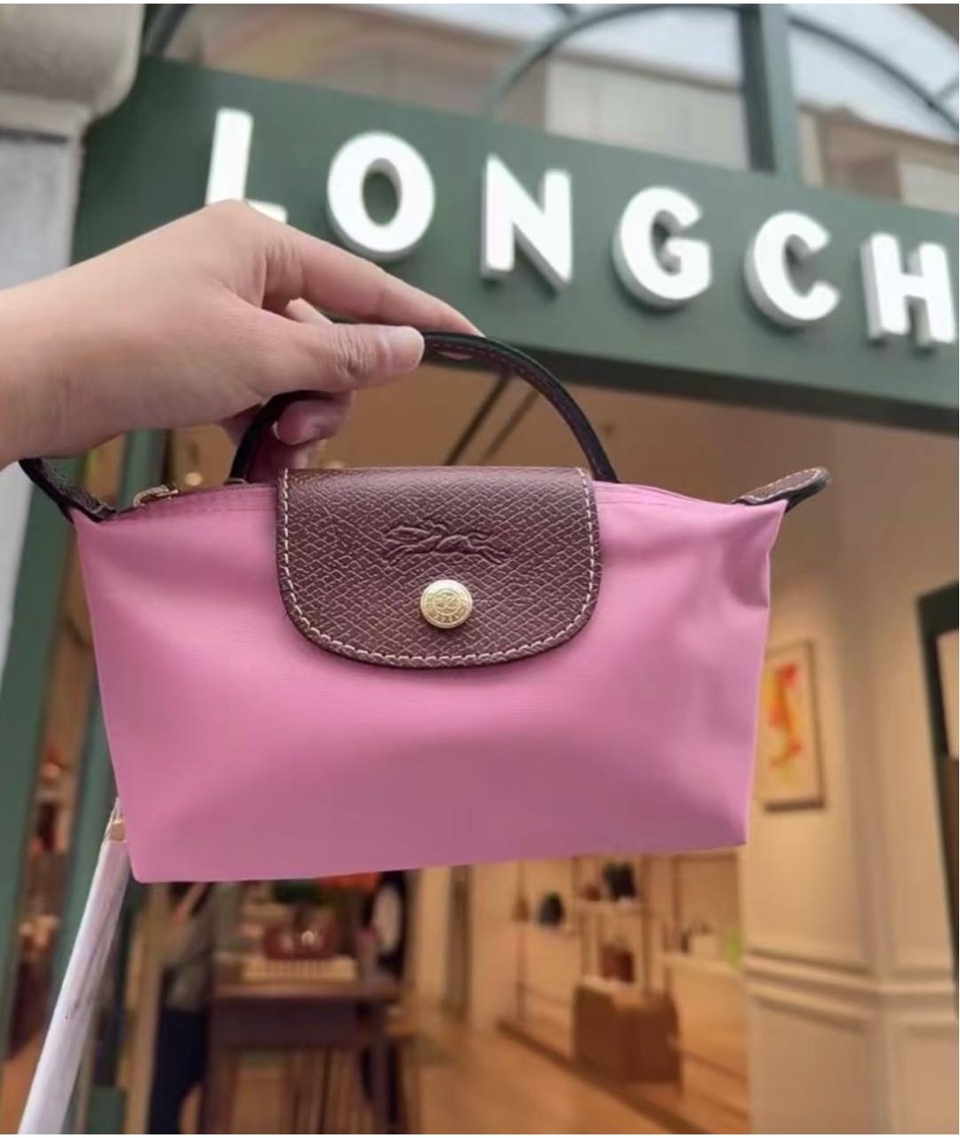 LONGCHAMP Розовая сумка с короткими ручками, фото 4