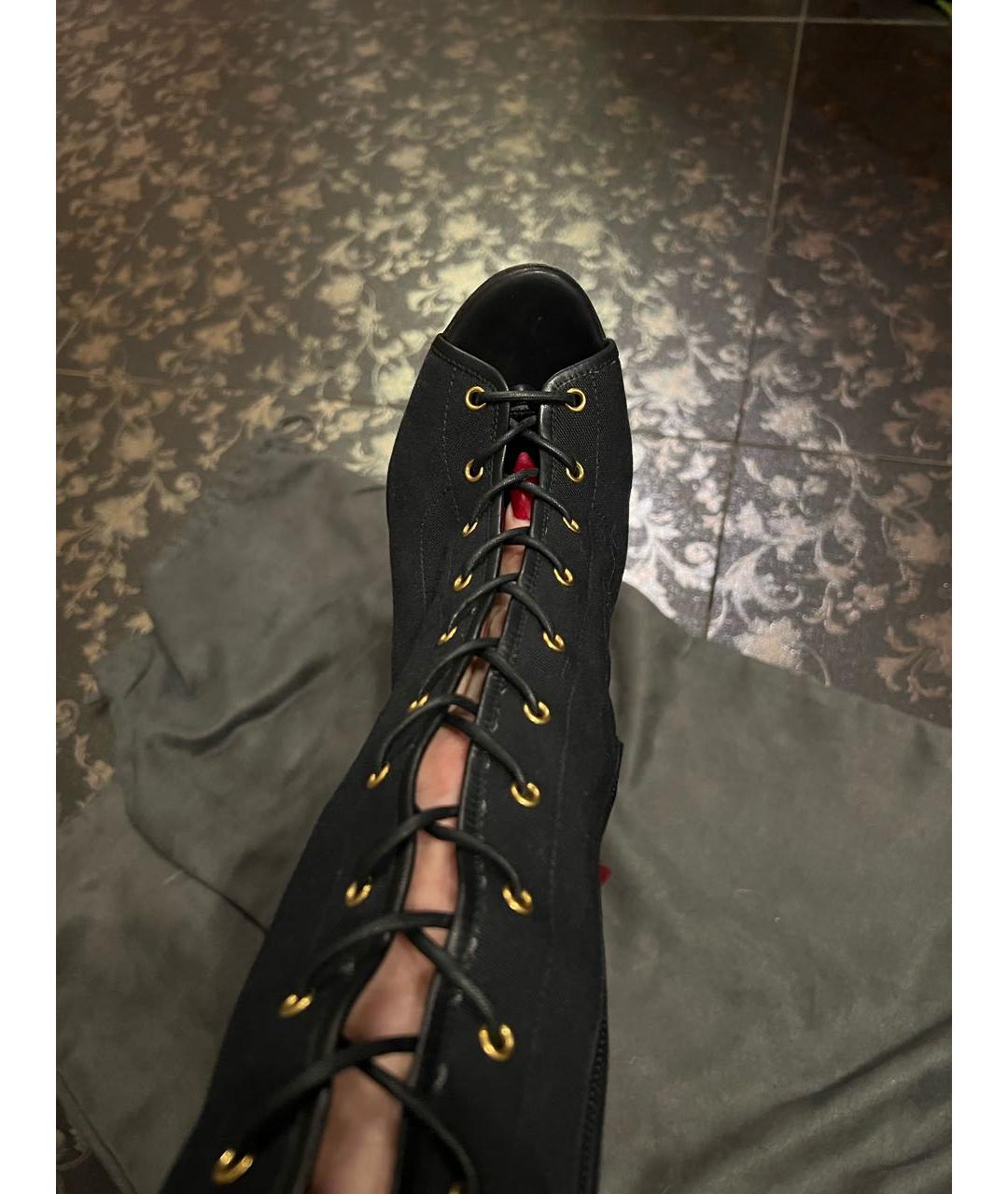 TOM FORD Черные ботфорты, фото 3