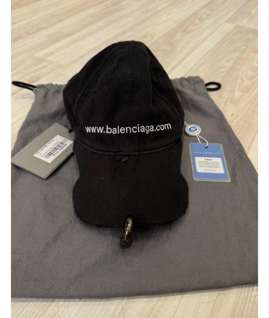 BALENCIAGA Антрацитовая кепка/бейсболка, фото 9