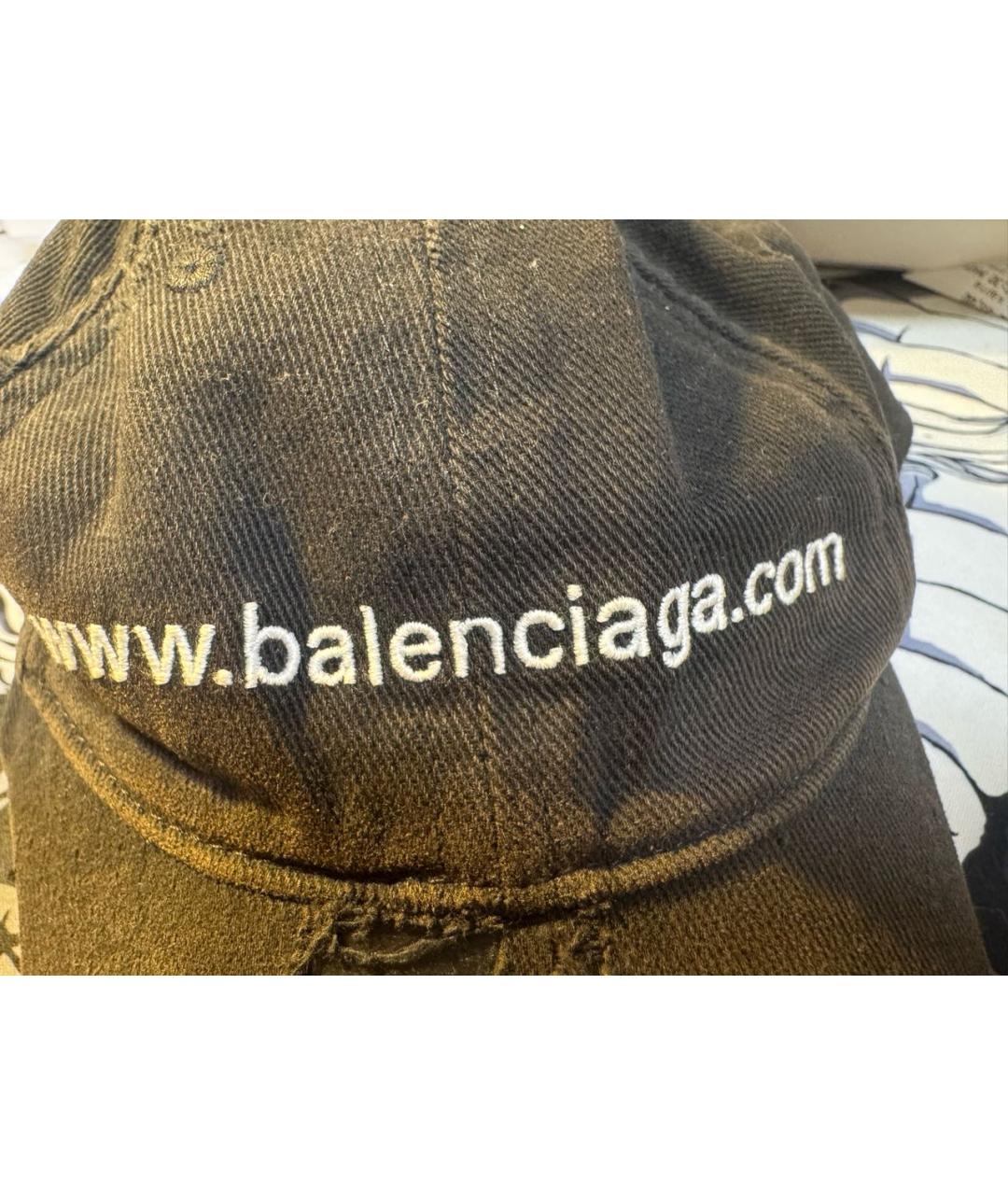 BALENCIAGA Антрацитовая кепка/бейсболка, фото 4