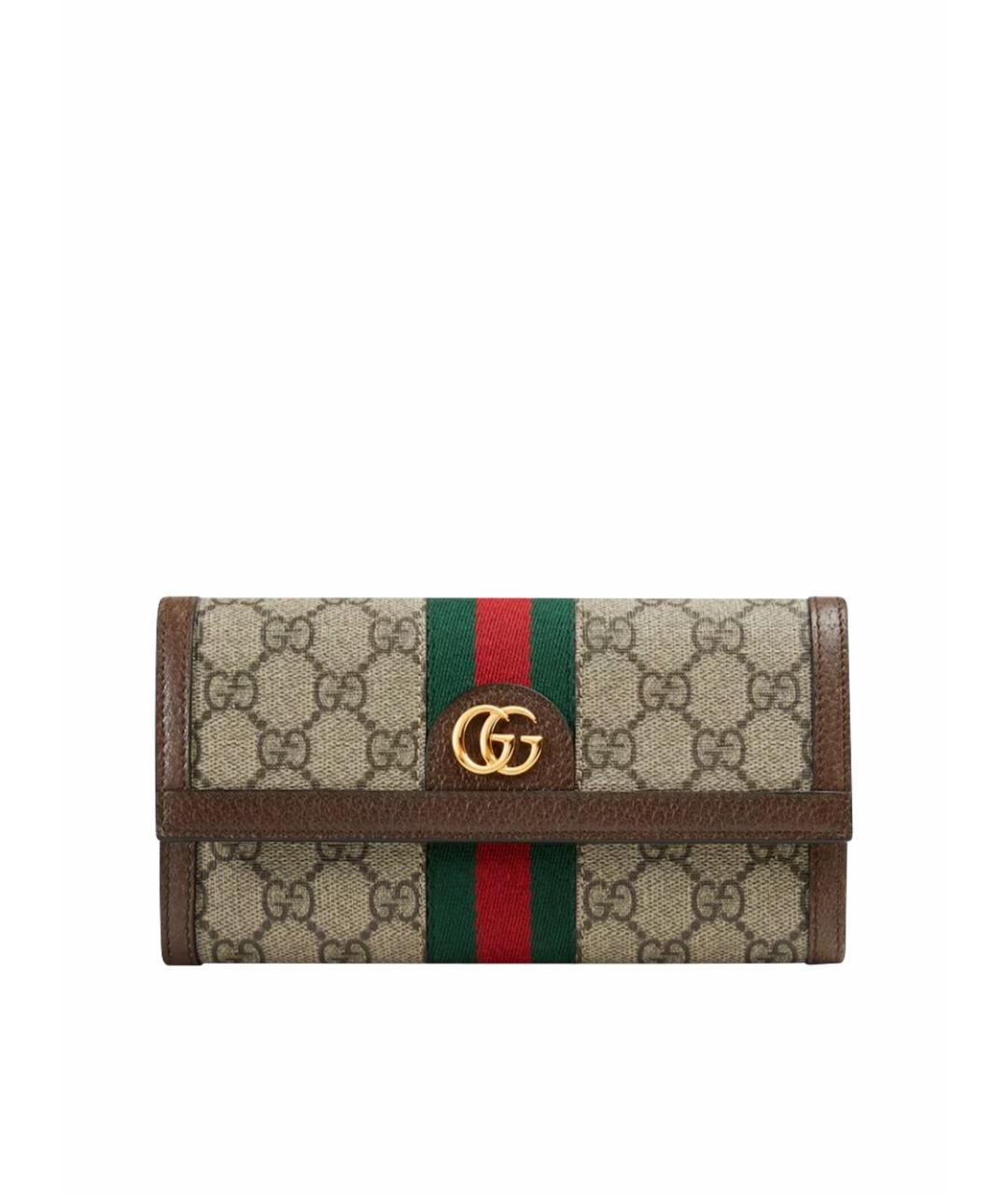 GUCCI Коричневый кошелек, фото 1