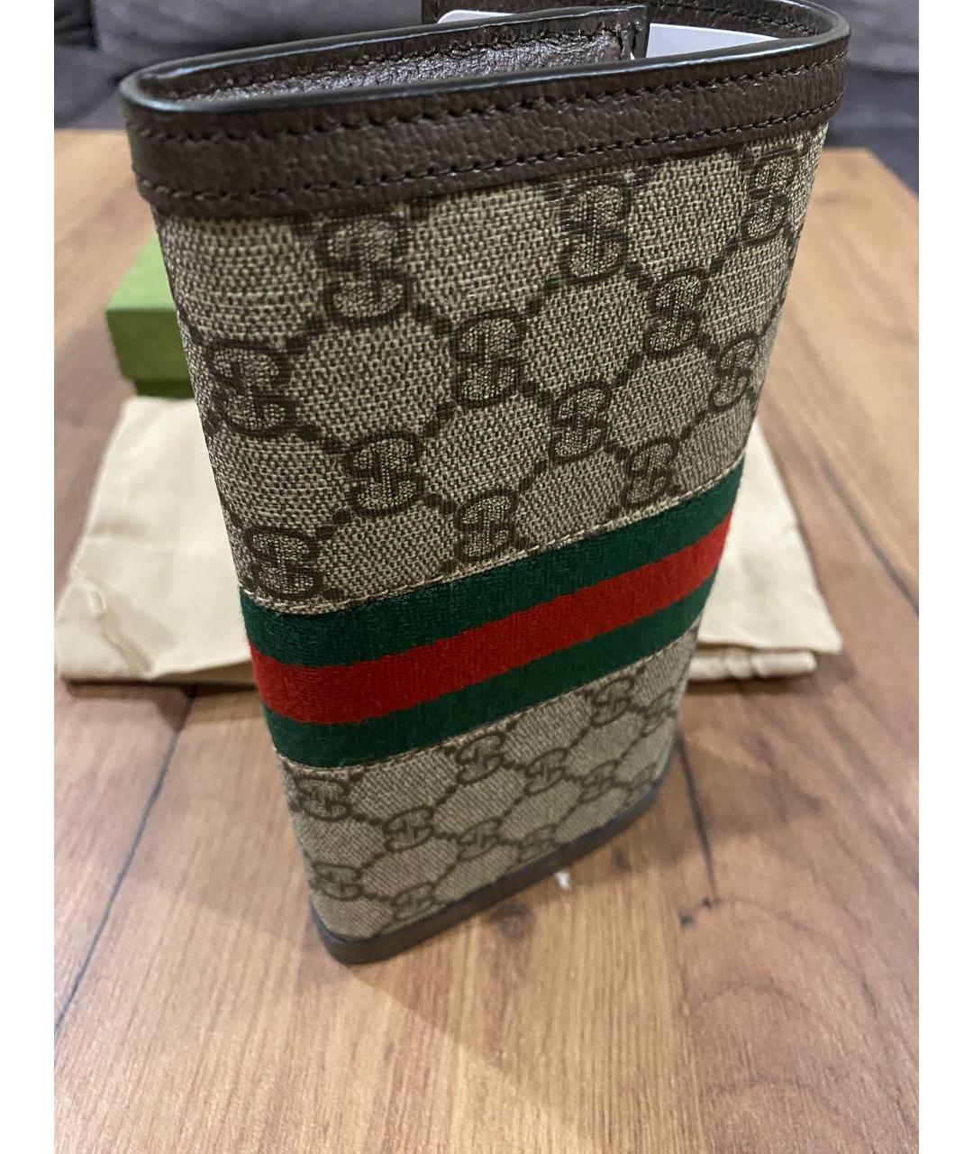 GUCCI Коричневый кошелек, фото 5