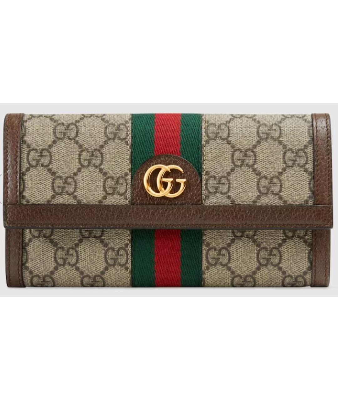 GUCCI Коричневый кошелек, фото 2