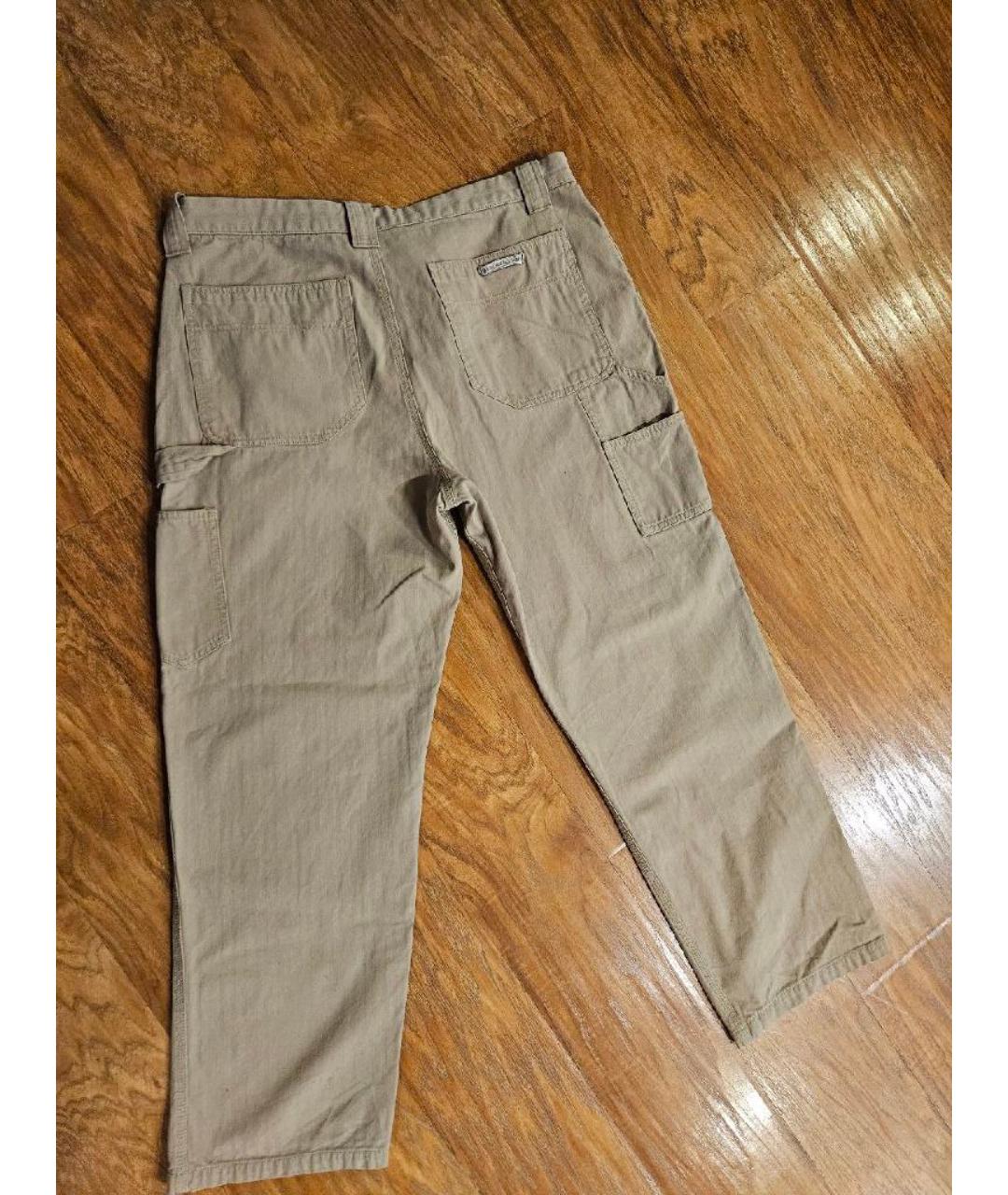CHROME HEARTS Бежевые хлопковые брюки чинос, фото 2
