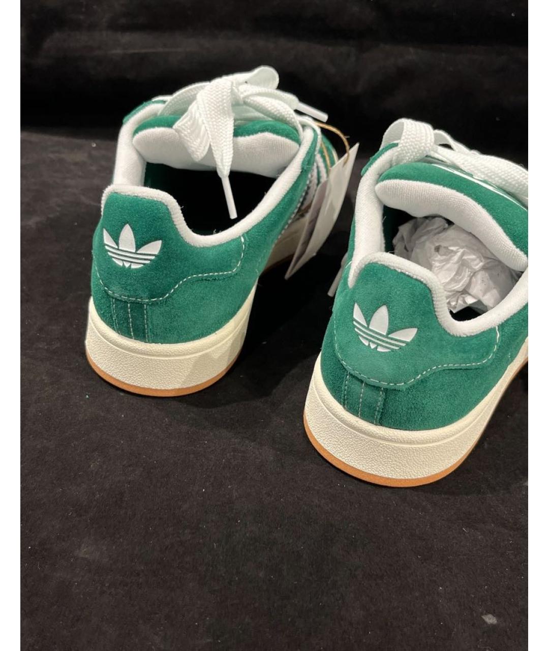 ADIDAS Зеленые замшевые низкие кроссовки / кеды, фото 7