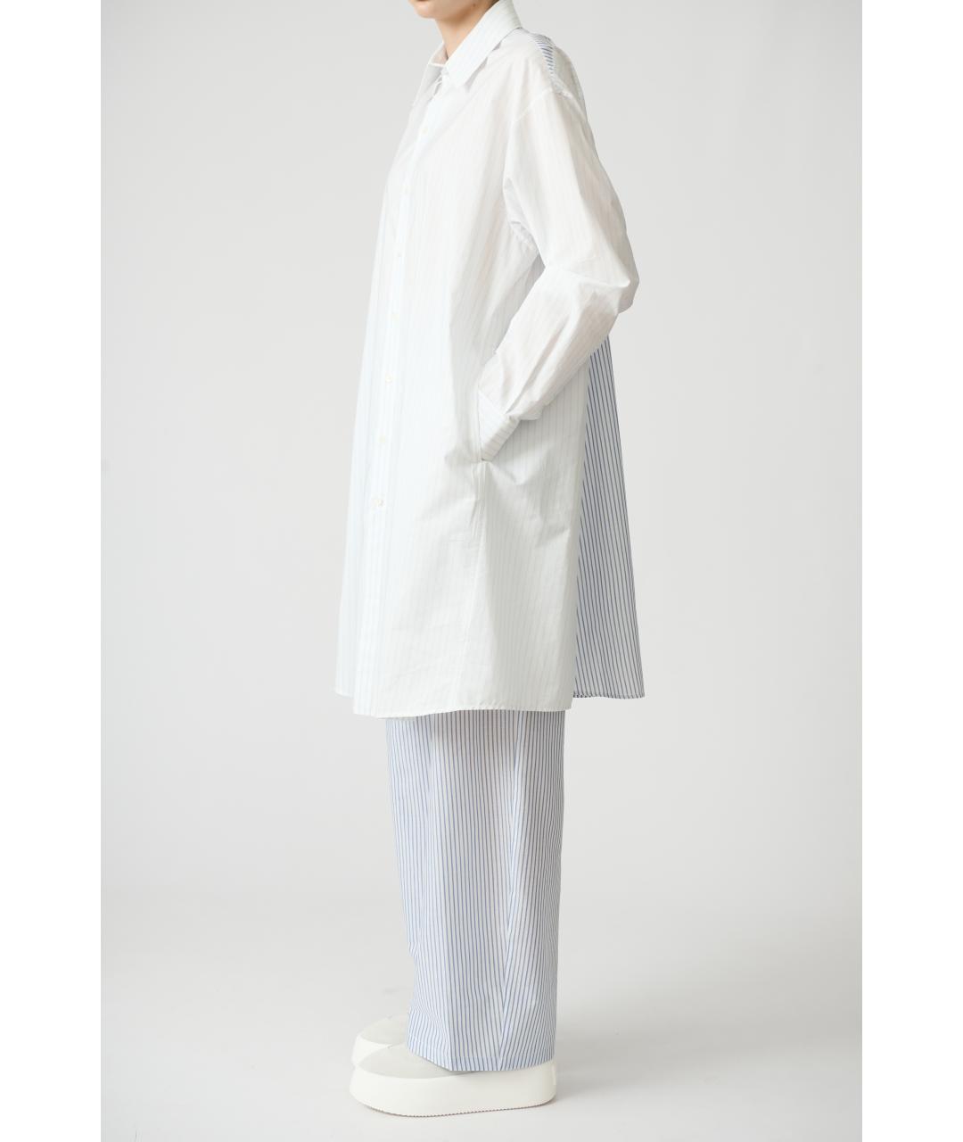 MM6 MAISON MARGIELA Белое хлопковое повседневное платье, фото 7