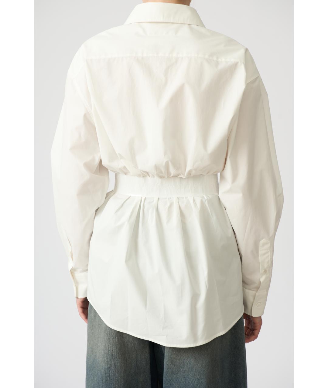 MM6 MAISON MARGIELA Белая хлопковая рубашка, фото 5