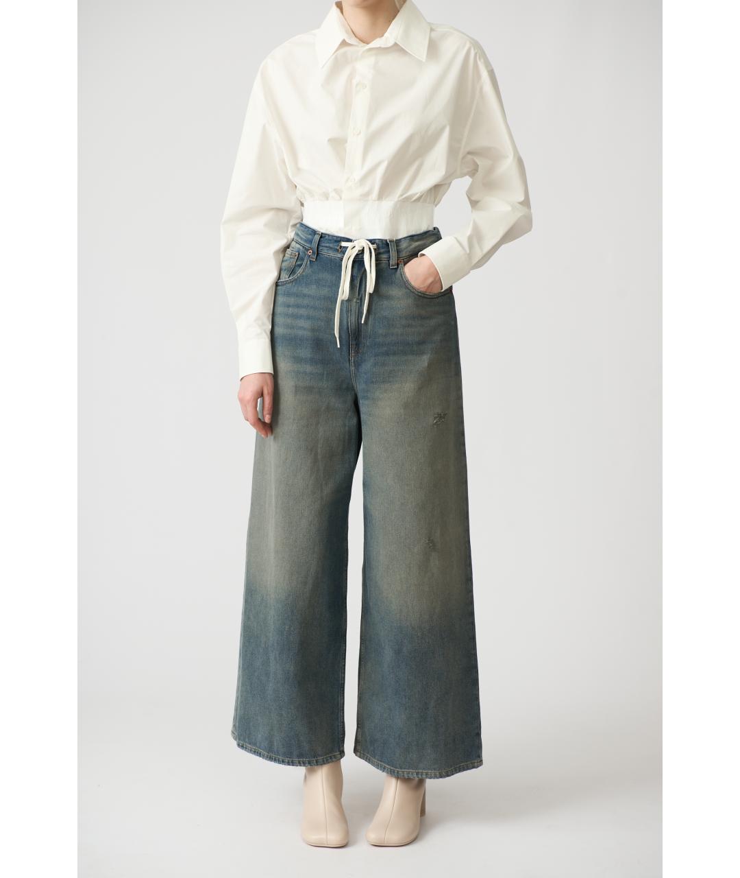 MM6 MAISON MARGIELA Белая хлопковая рубашка, фото 7