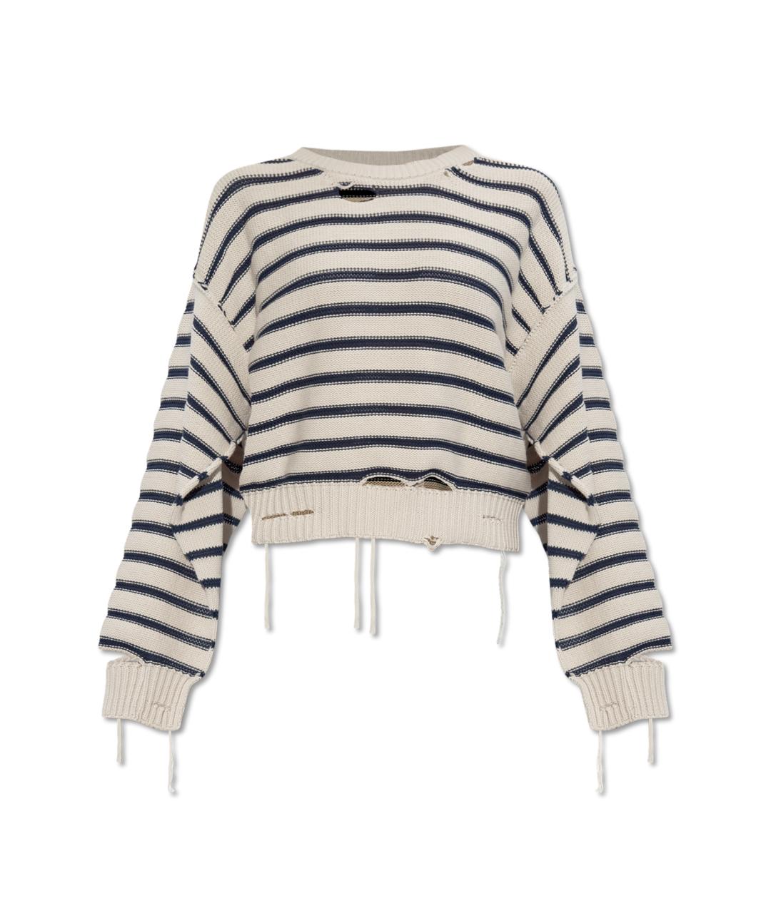 MM6 MAISON MARGIELA Темно-синий хлопковый джемпер / свитер, фото 1