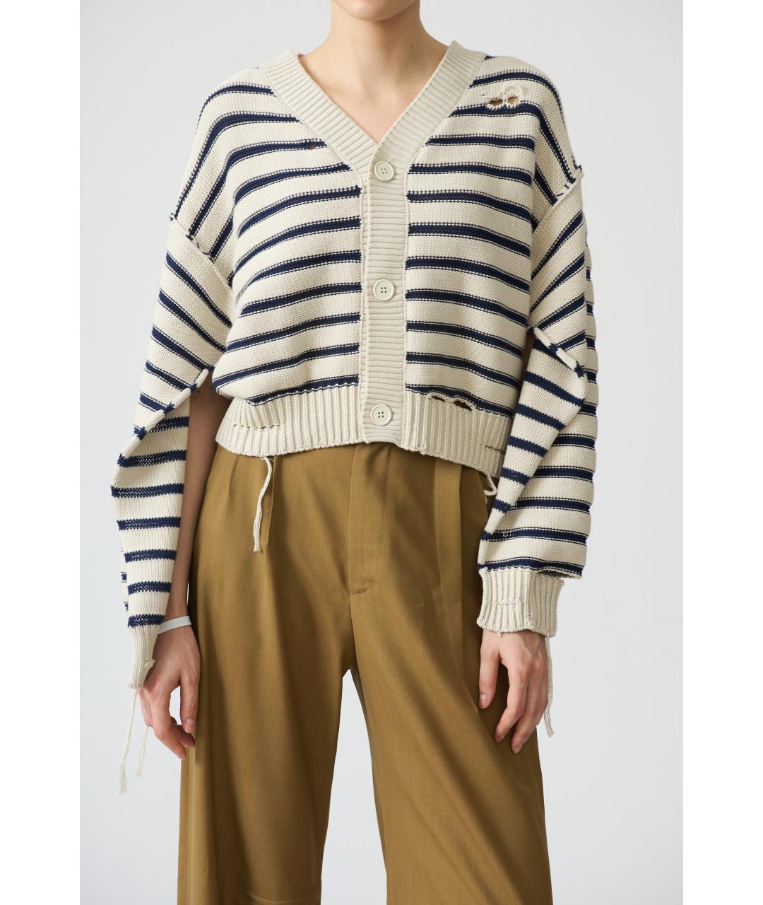 MM6 MAISON MARGIELA Темно-синий хлопковый кардиган, фото 3