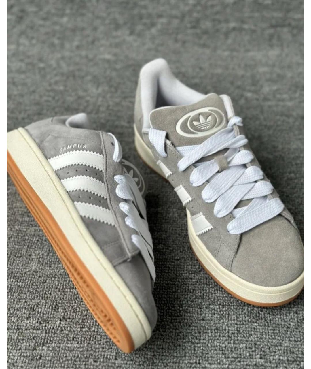 ADIDAS Серые замшевые кеды, фото 7