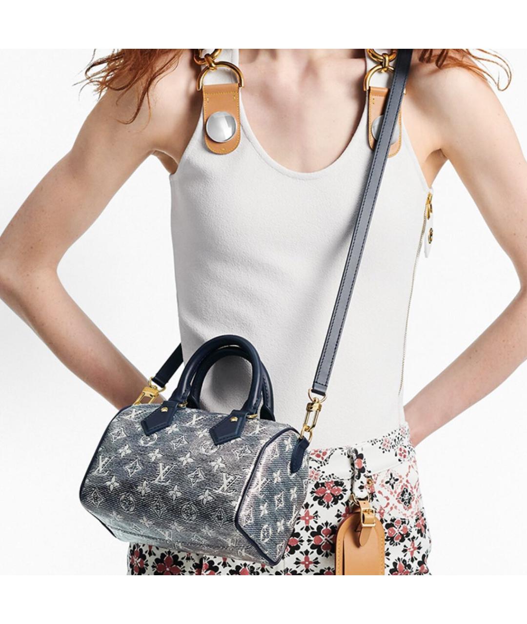LOUIS VUITTON Серая сумка с короткими ручками, фото 4