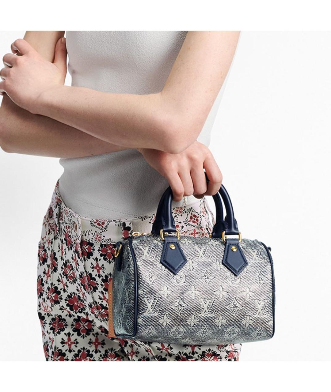LOUIS VUITTON Серая сумка с короткими ручками, фото 3