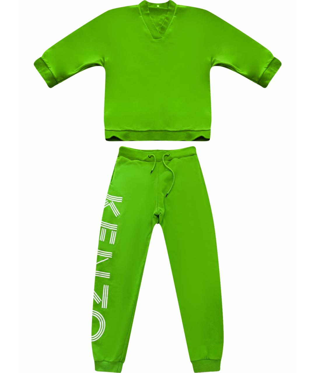 KENZO Зеленый хлопковый спортивные костюмы, фото 1