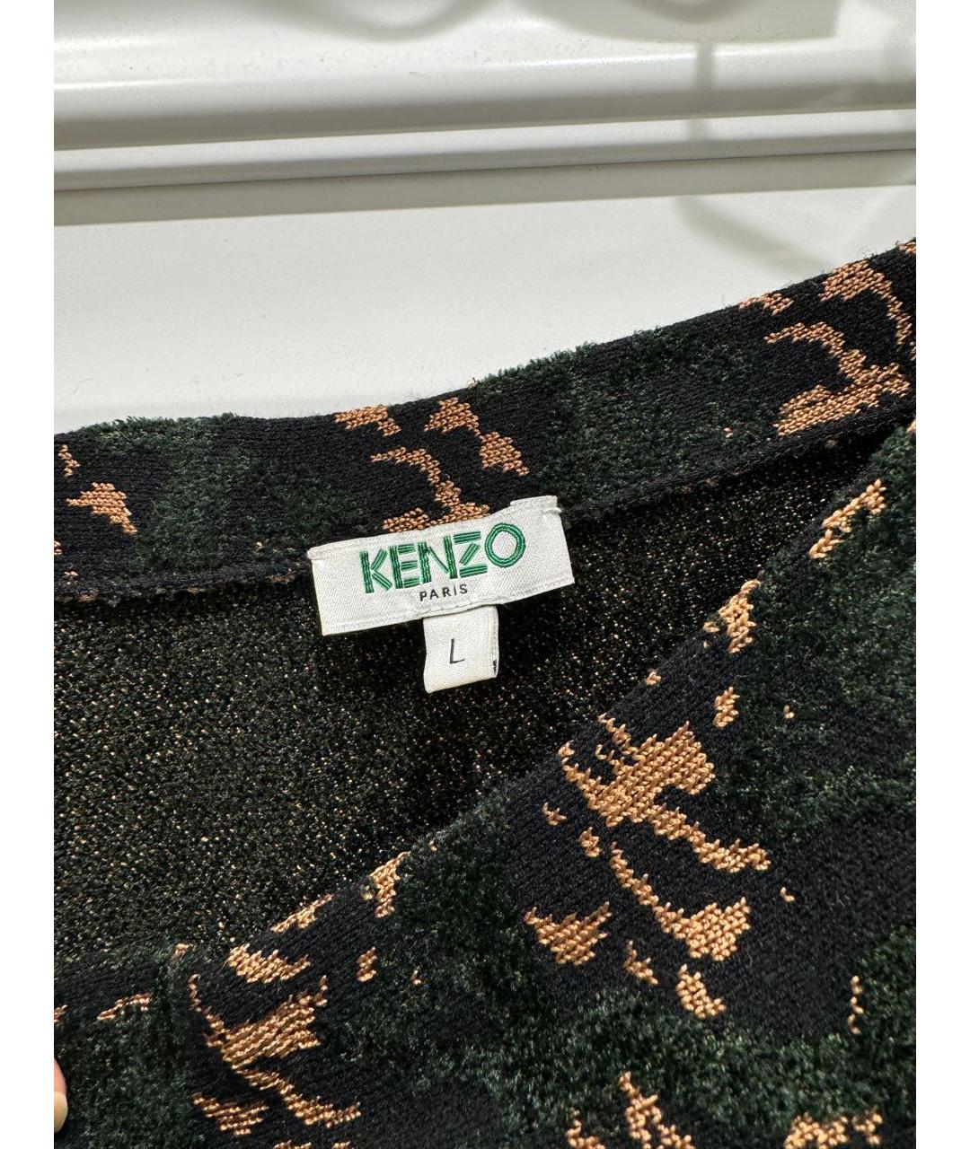 KENZO Мульти вискозная юбка миди, фото 2