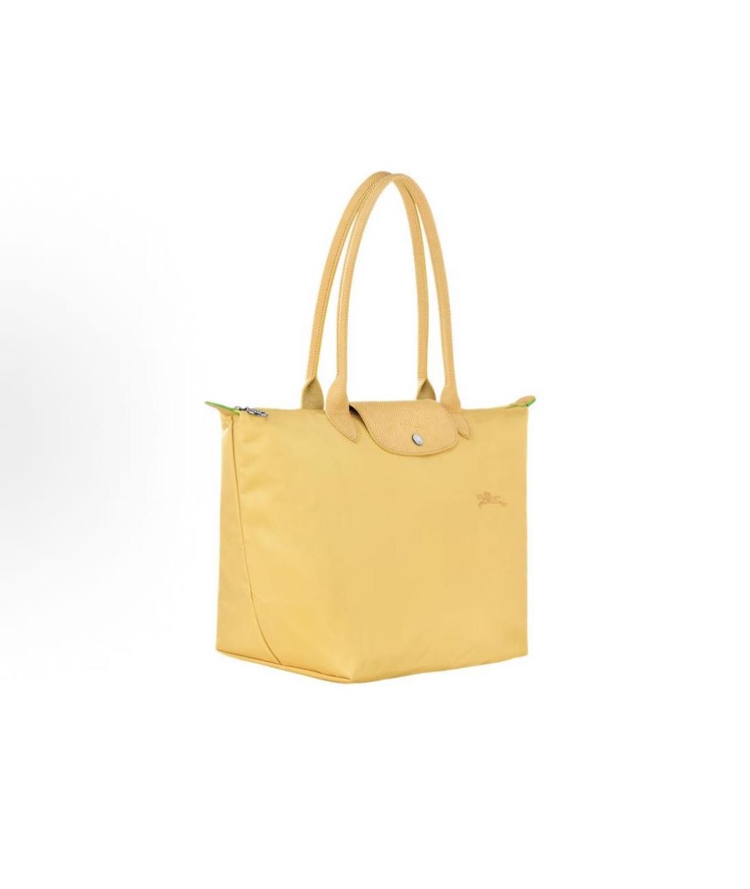 LONGCHAMP Желтая сумка тоут, фото 2