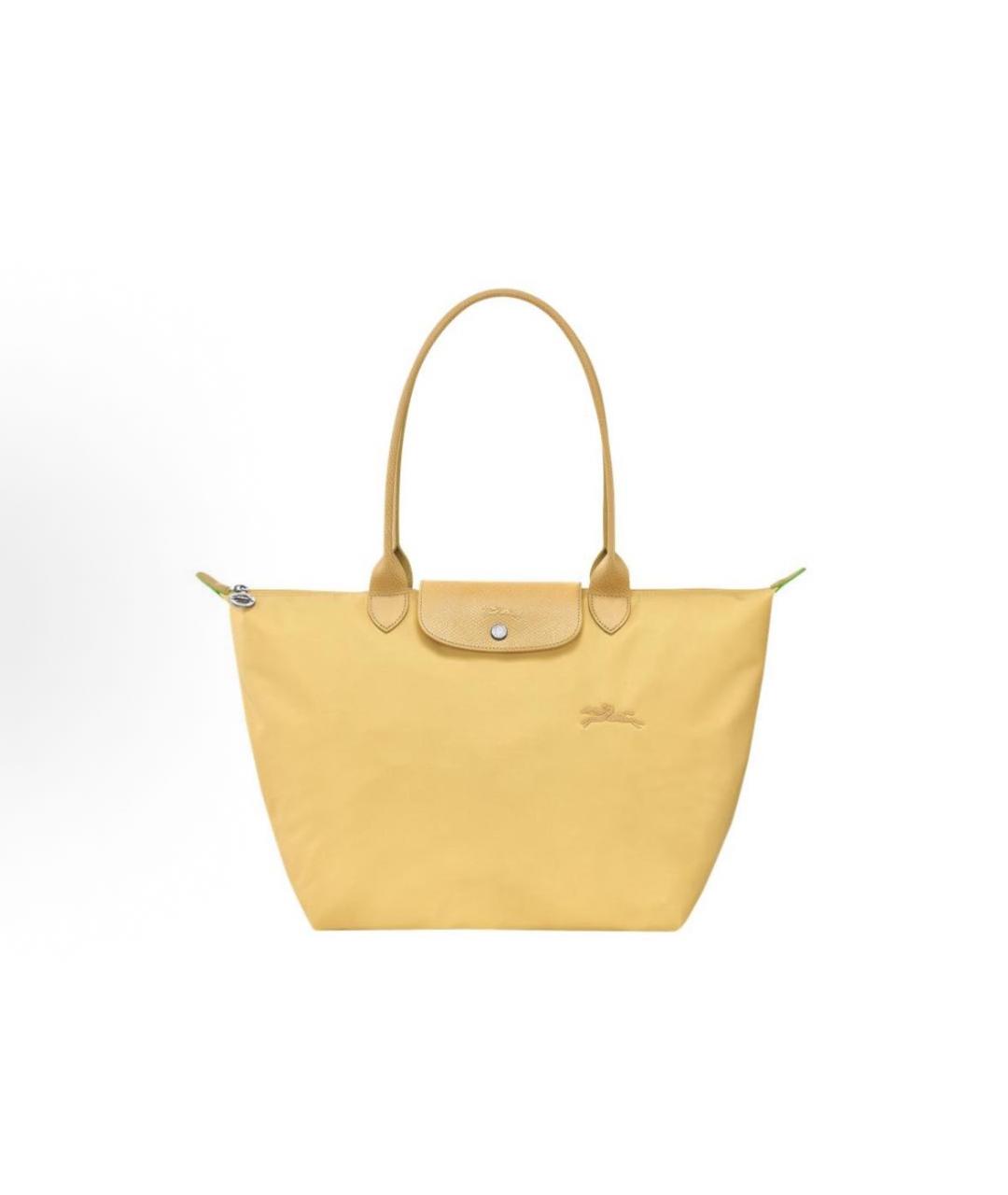 LONGCHAMP Желтая сумка тоут, фото 4