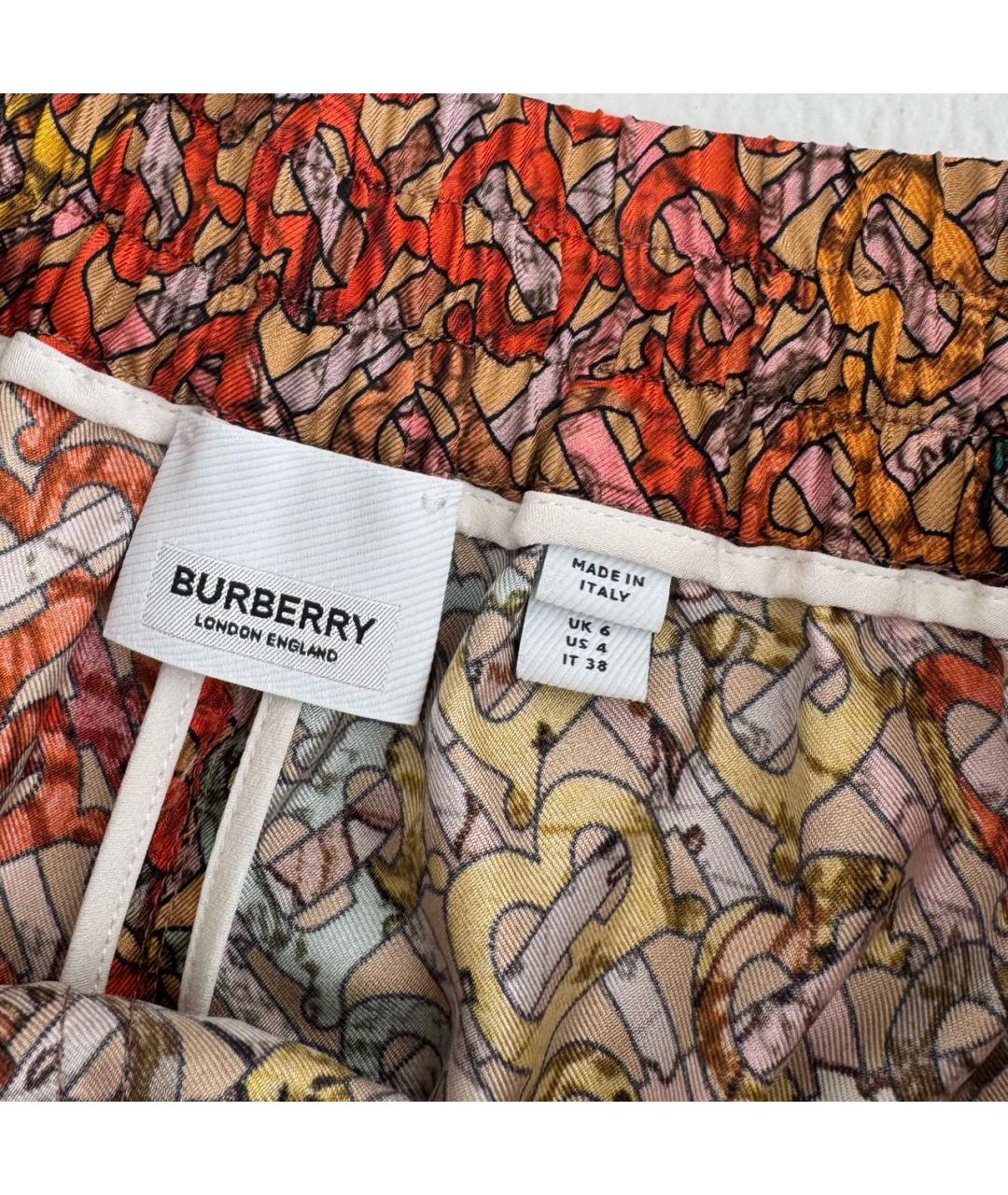 BURBERRY Мульти шелковый костюм с брюками, фото 3