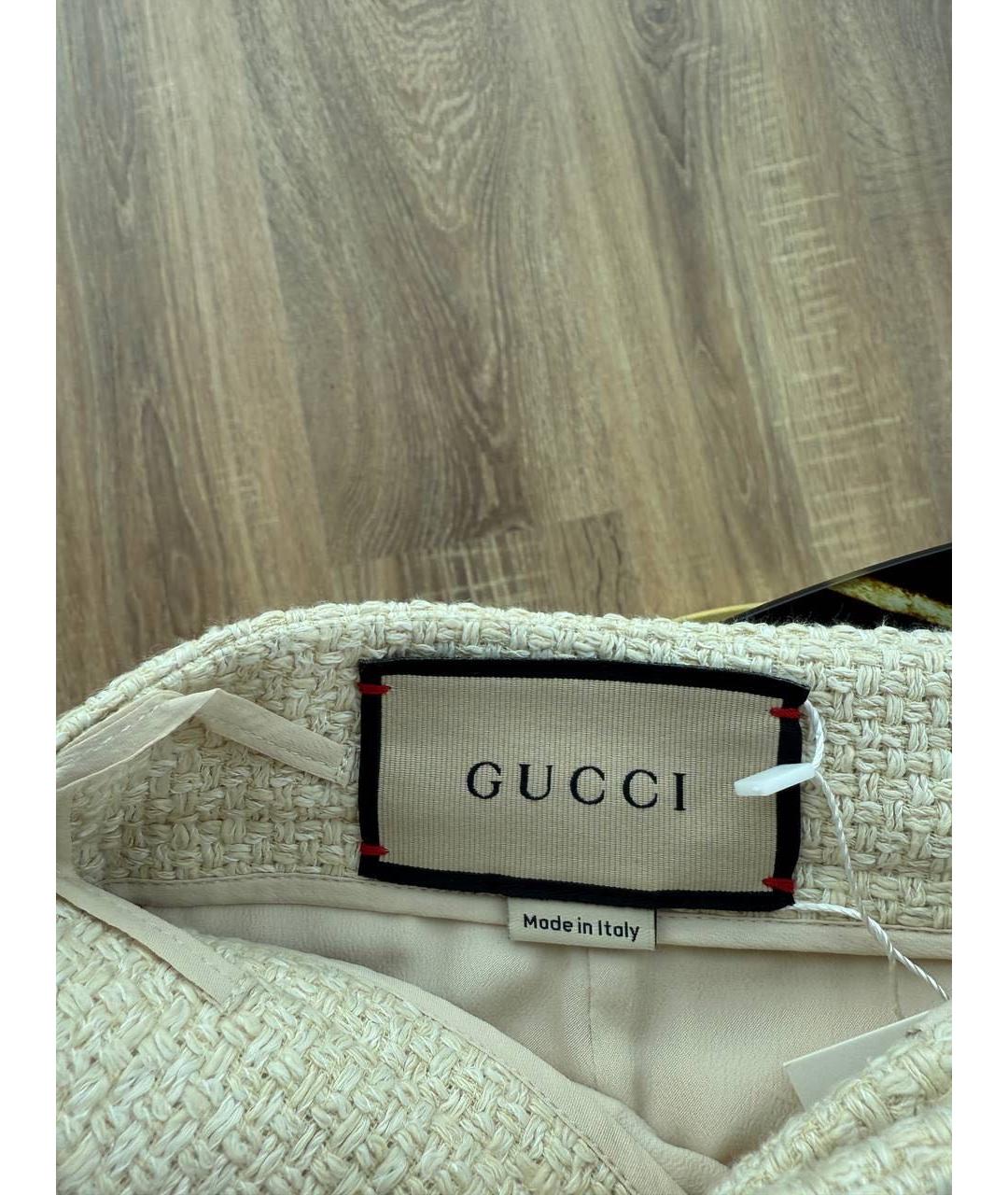 GUCCI Бежевые кюлоты, фото 5