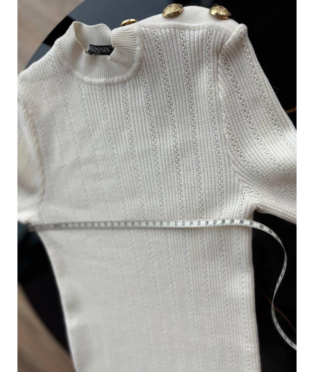 BALMAIN Белая водолазка, фото 6