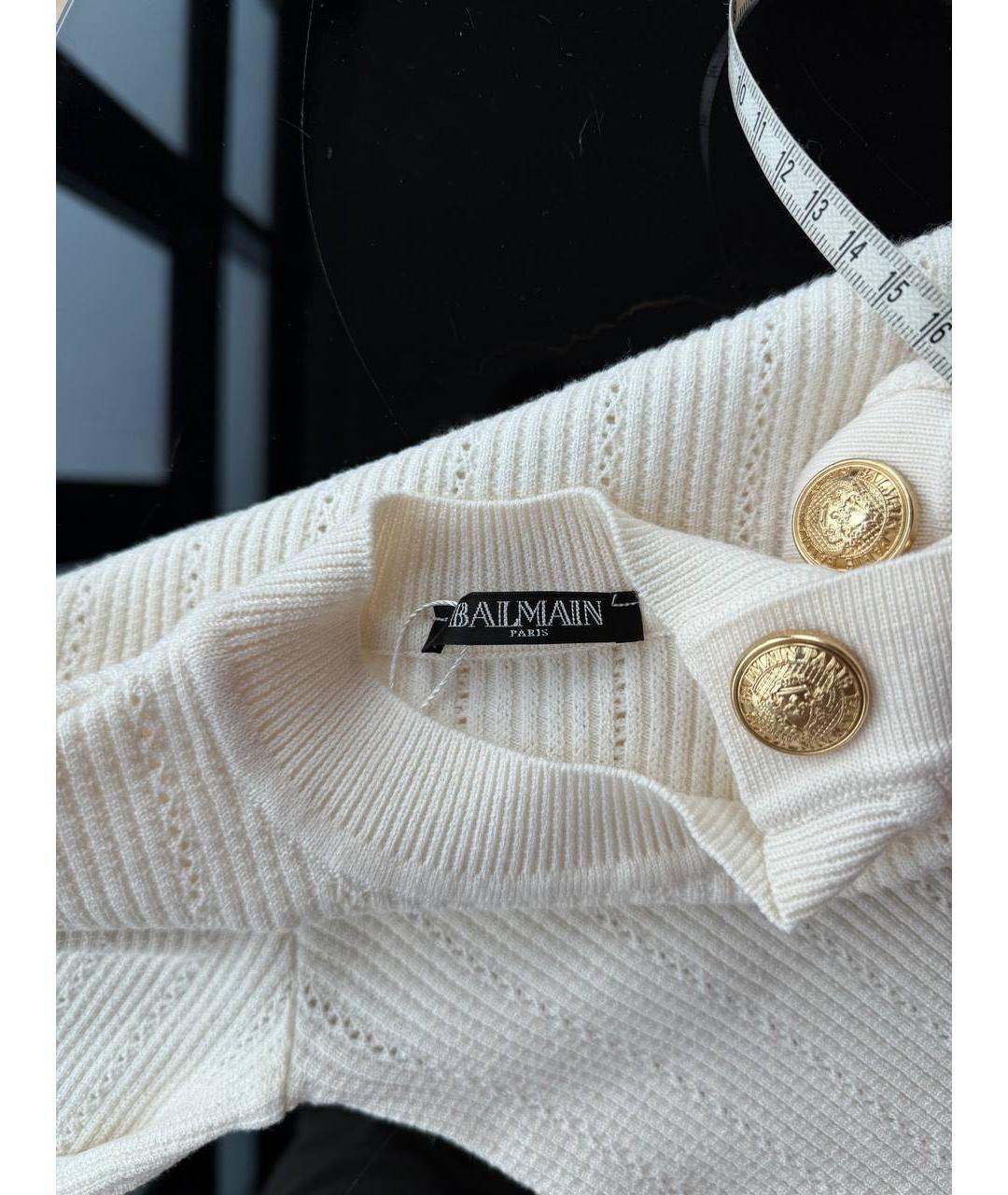 BALMAIN Белая водолазка, фото 4
