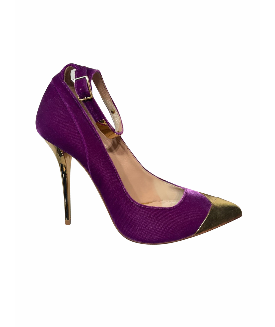BALMAIN Фиолетовые кожаные туфли, фото 1