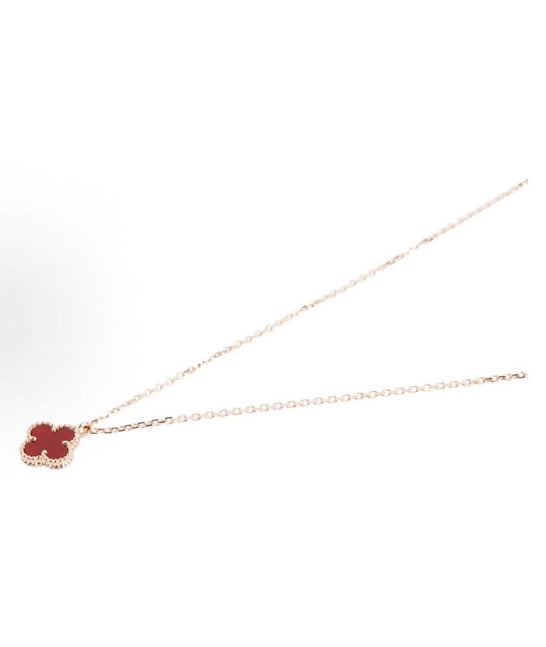 VAN CLEEF & ARPELS Бордовая подвеска из розового золота, фото 2