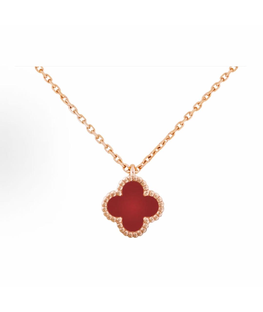VAN CLEEF & ARPELS Бордовая подвеска из розового золота, фото 5