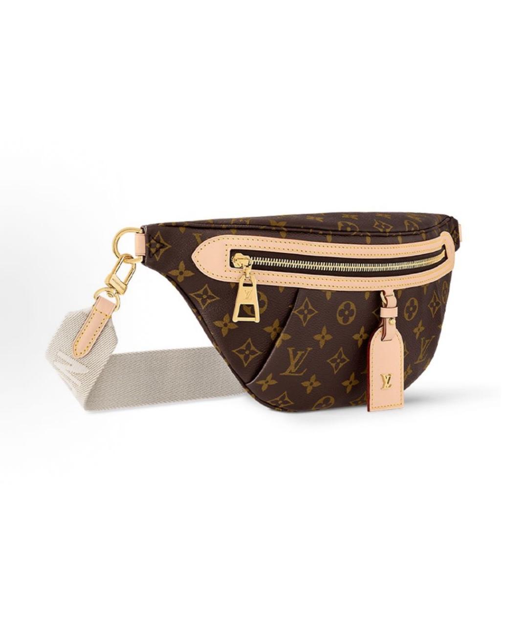 LOUIS VUITTON Коричневая поясная сумка, фото 2