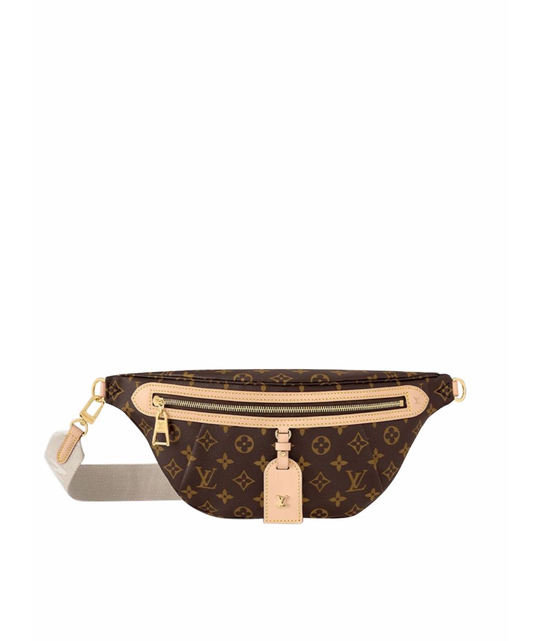 LOUIS VUITTON Коричневая поясная сумка, фото 1