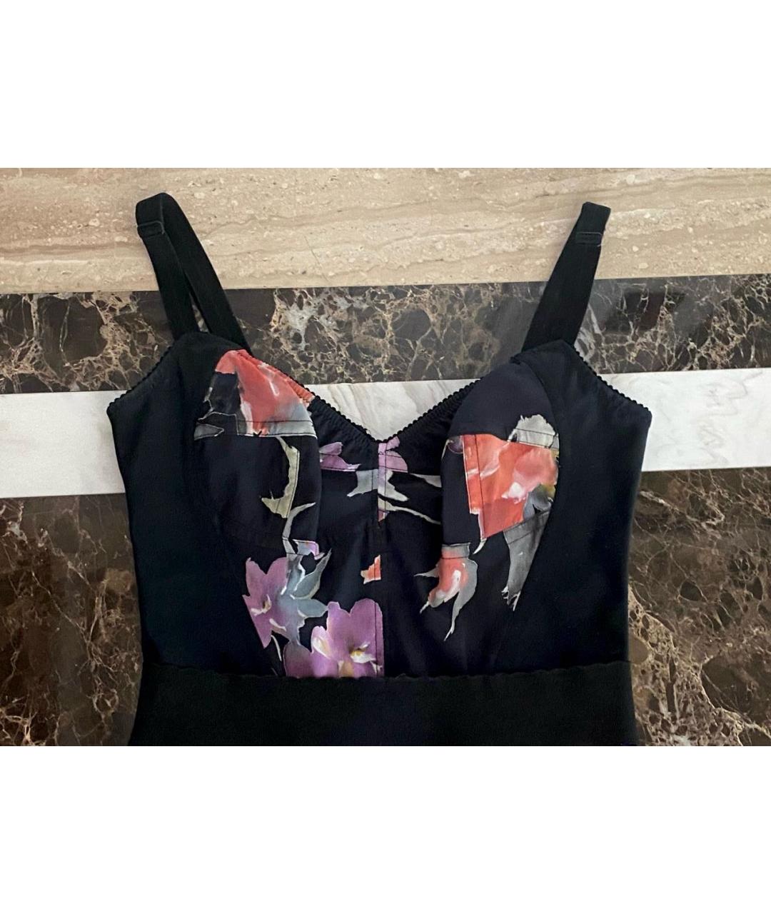 DOLCE&GABBANA Мульти шелковое боди, фото 3