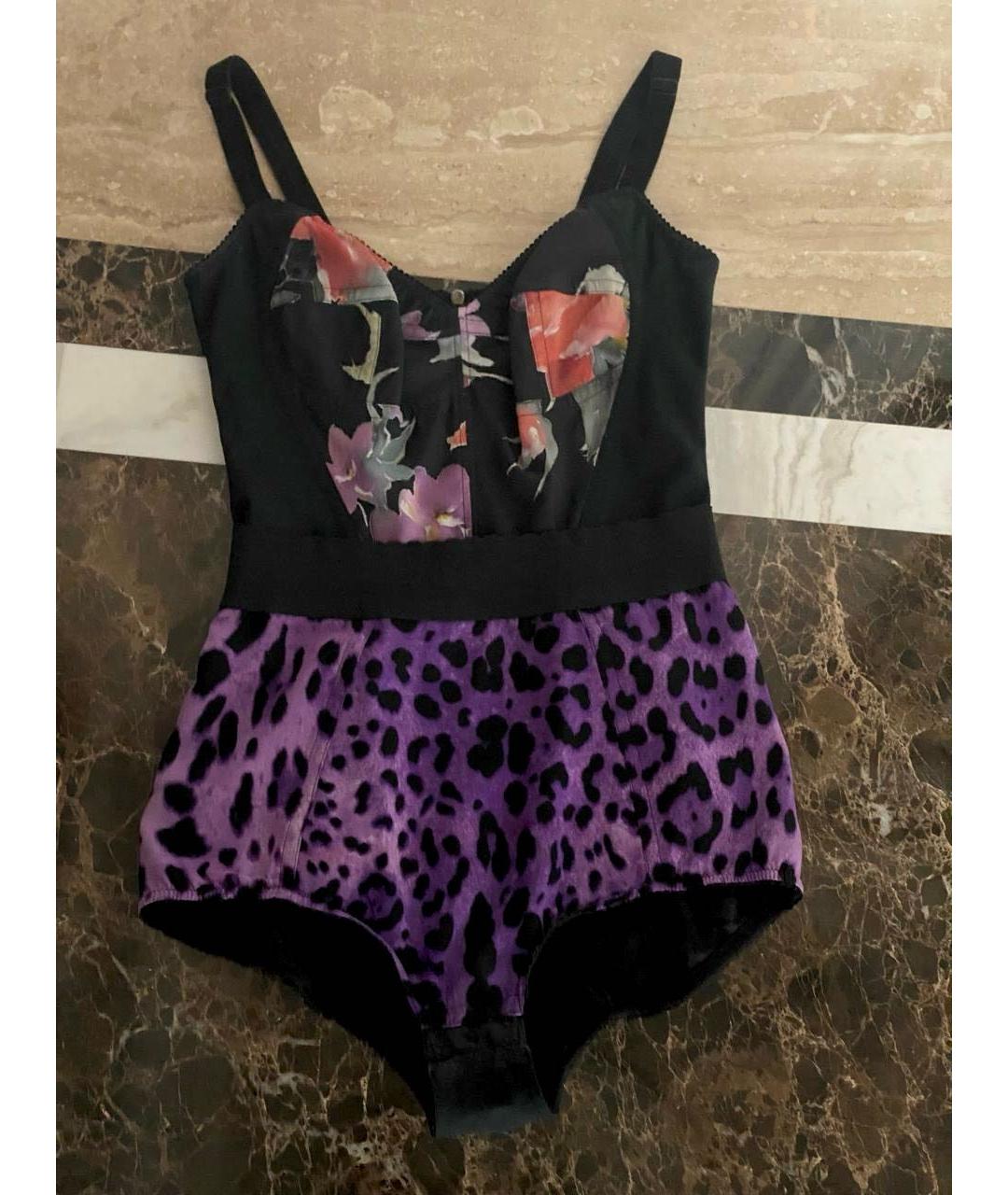 DOLCE&GABBANA Мульти шелковое боди, фото 7