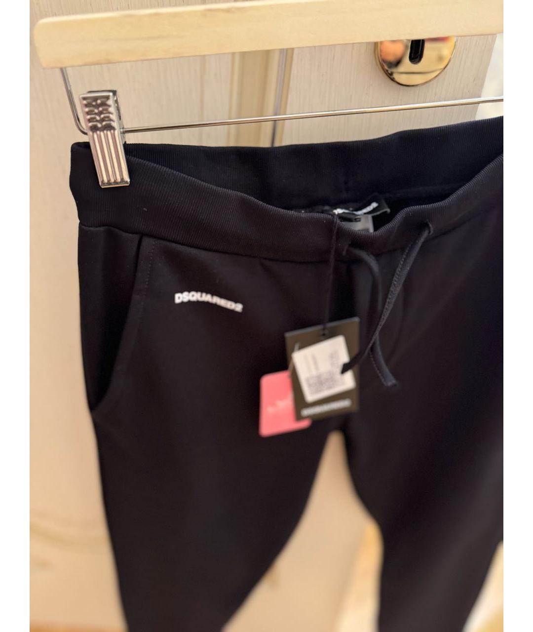 DSQUARED2 Черные хлопковые брюки и шорты, фото 3