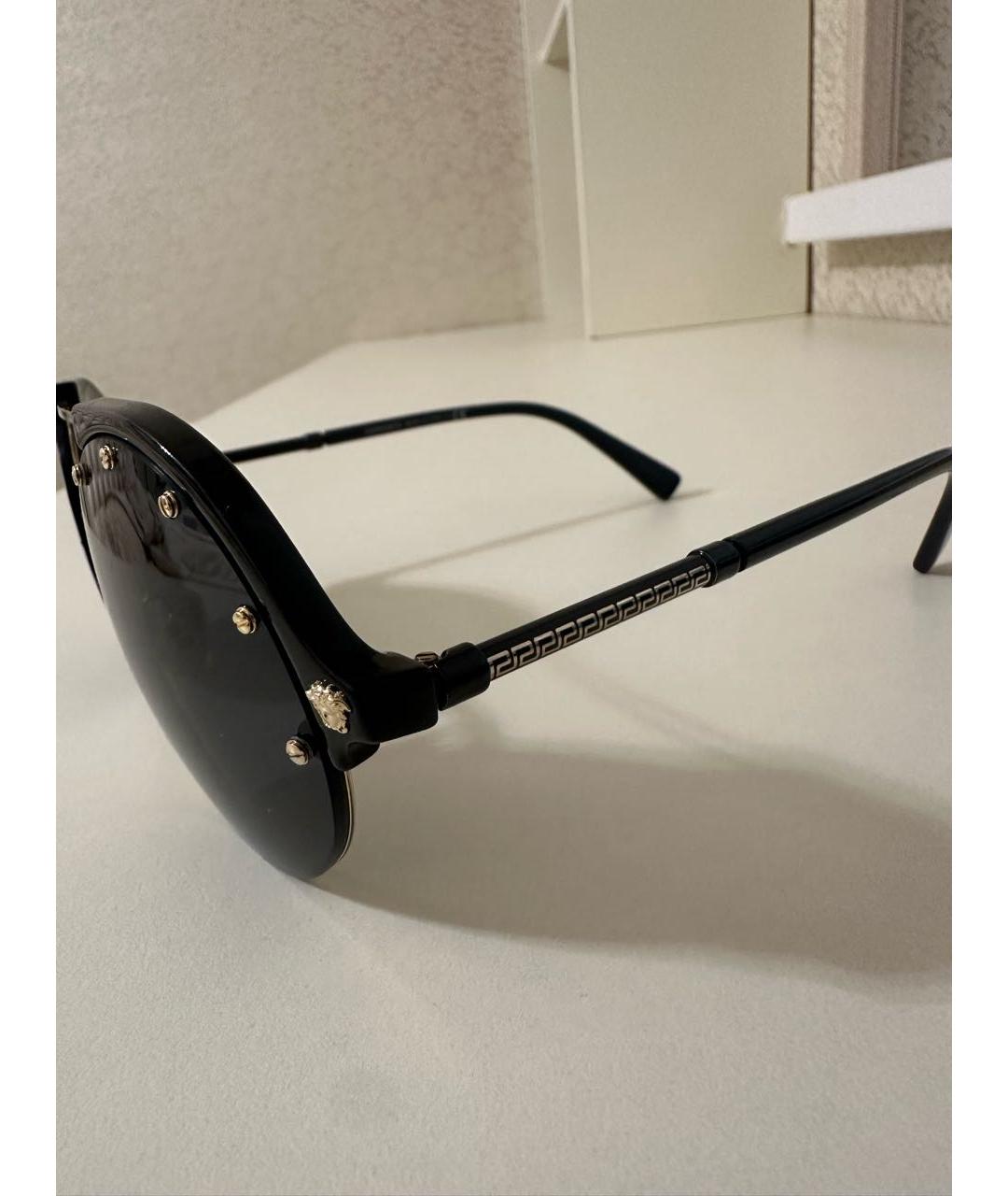 VERSACE Черные солнцезащитные очки, фото 4