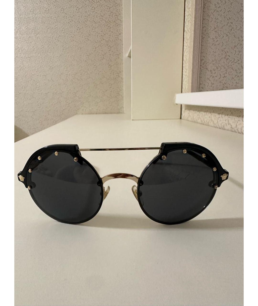 VERSACE Черные солнцезащитные очки, фото 7
