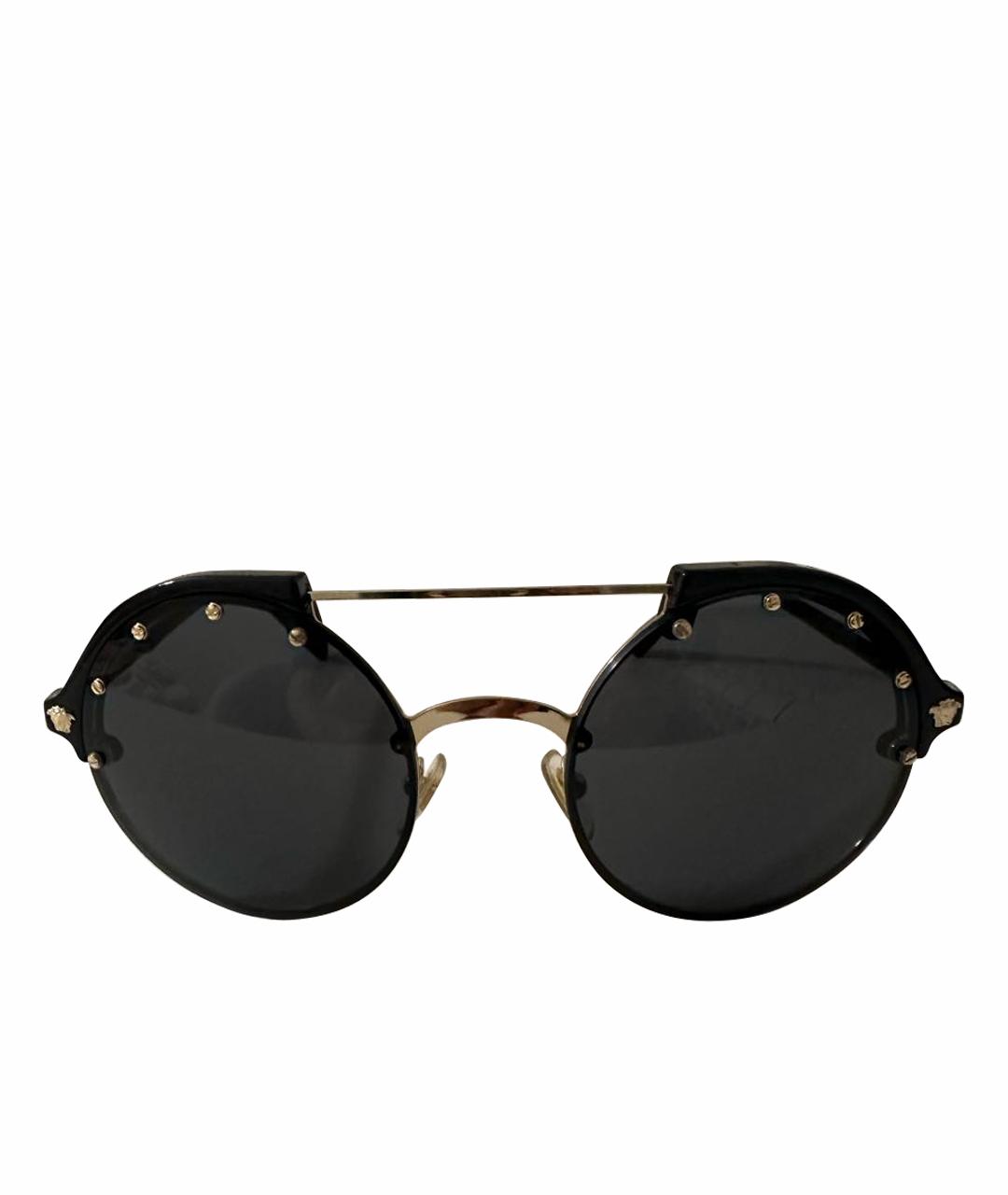 VERSACE Черные солнцезащитные очки, фото 1