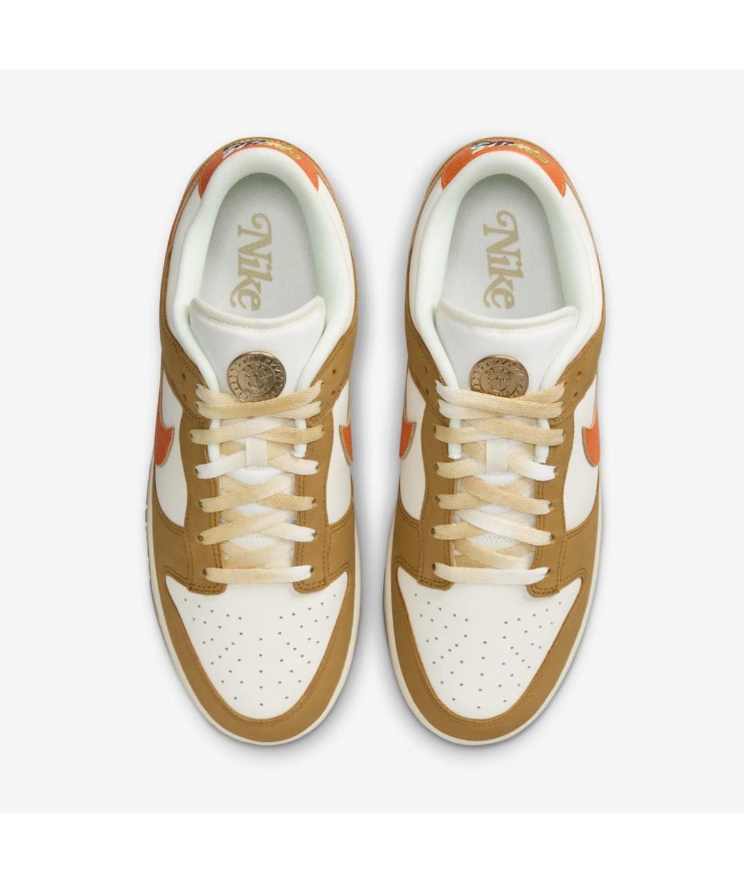 NIKE Оранжевое низкие кроссовки / кеды, фото 3