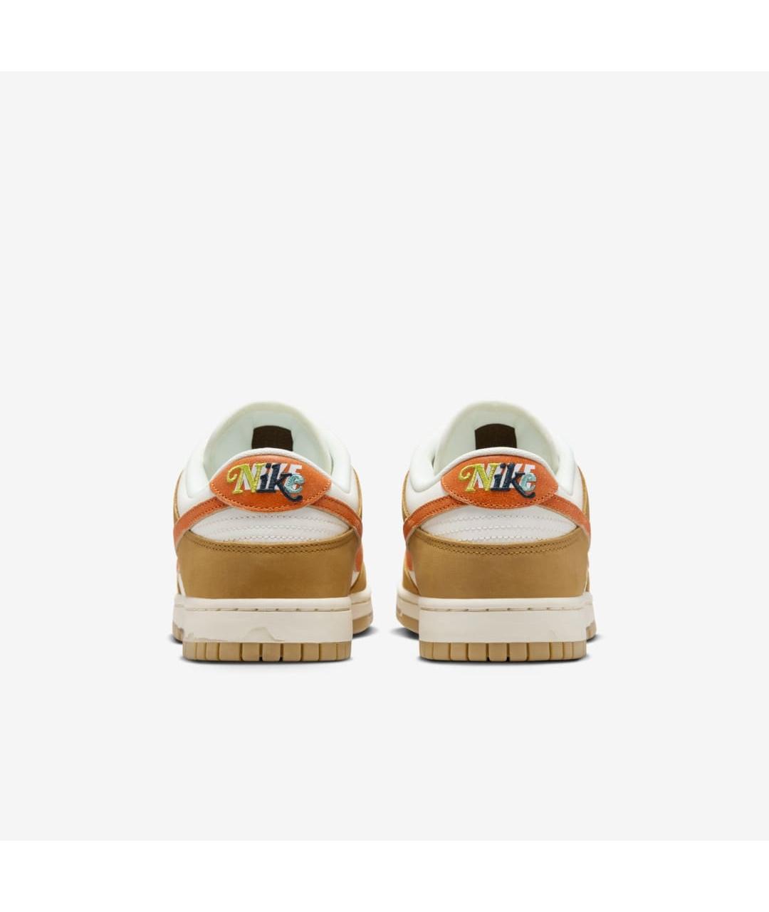 NIKE Оранжевое низкие кроссовки / кеды, фото 4