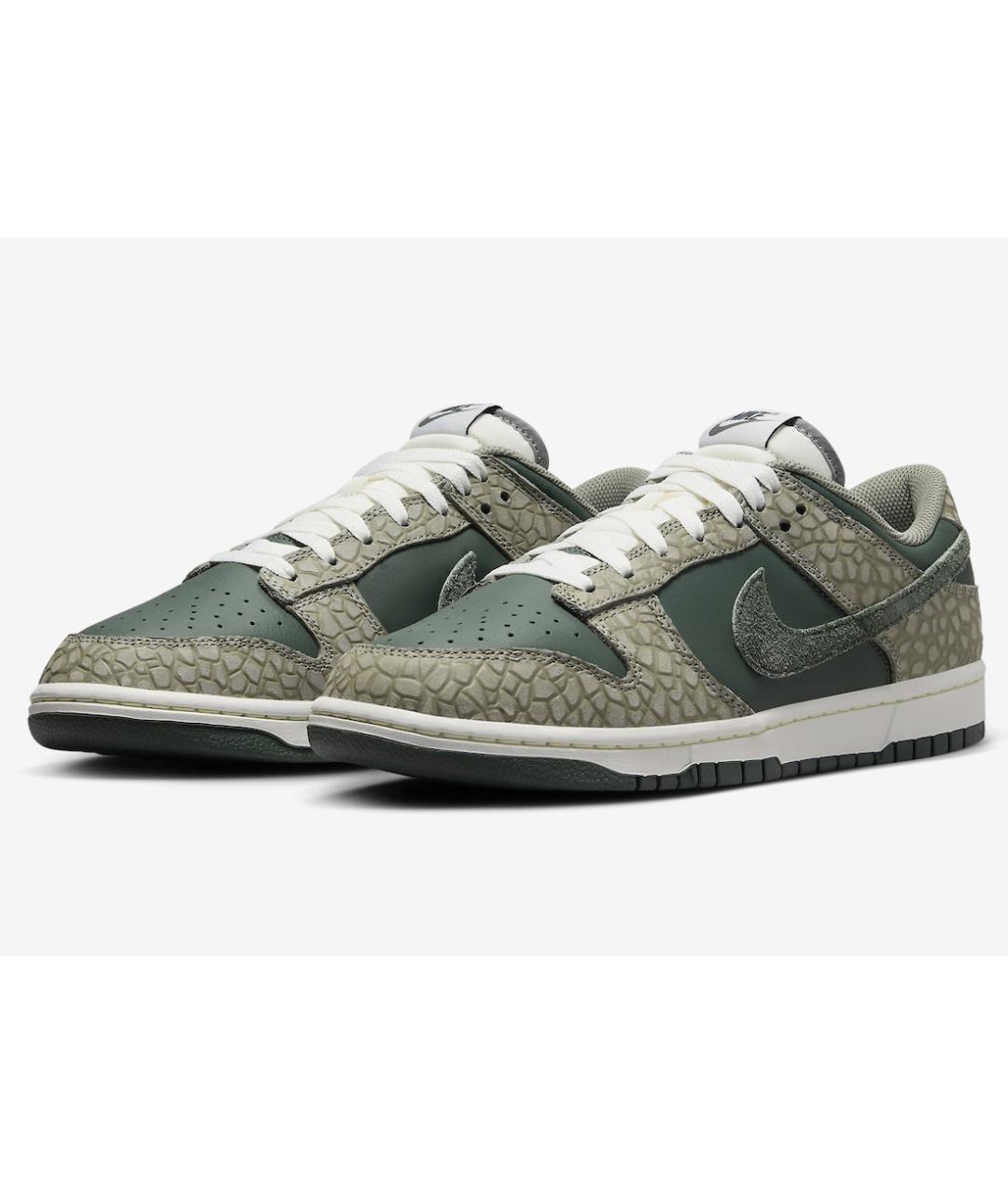 NIKE Зеленые низкие кроссовки / кеды, фото 2