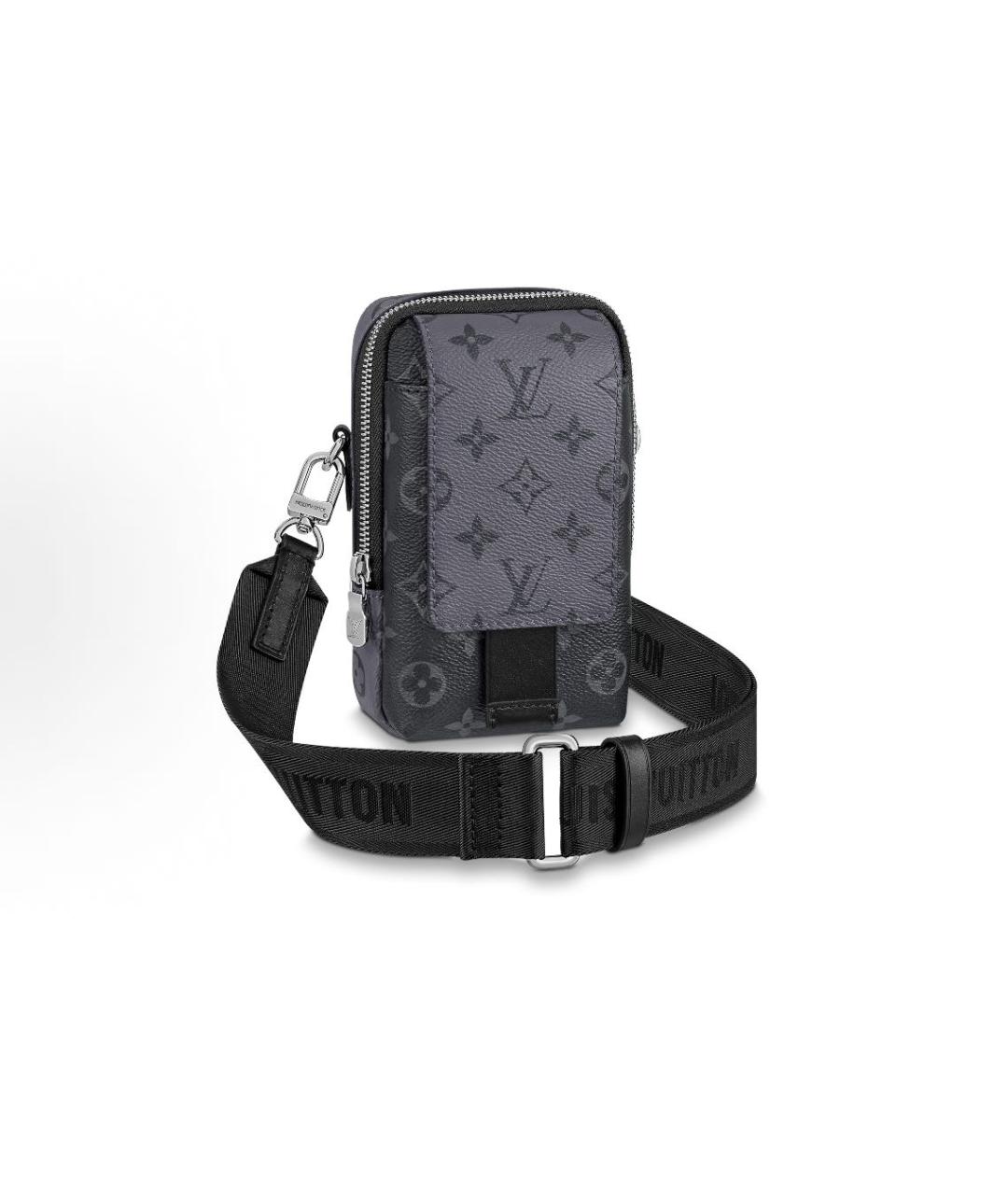 LOUIS VUITTON Антрацитовая барсетка, фото 6