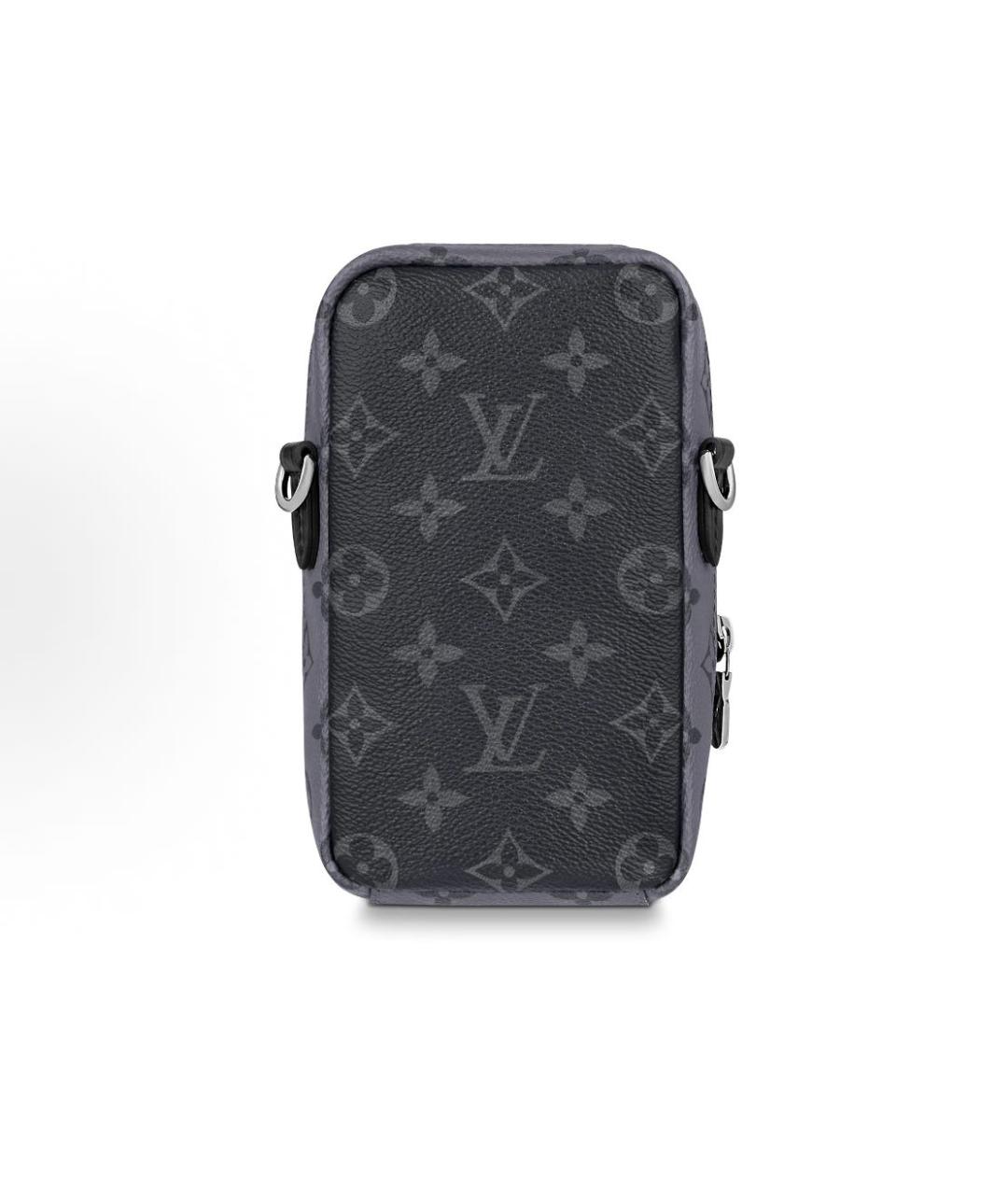 LOUIS VUITTON Антрацитовая барсетка, фото 3