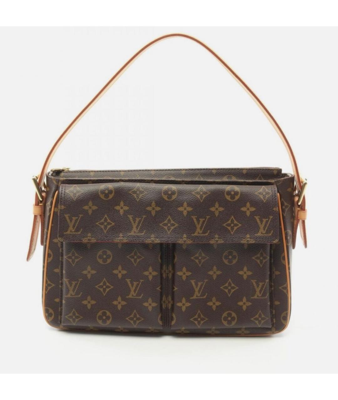LOUIS VUITTON Коричневая сумка с короткими ручками, фото 9