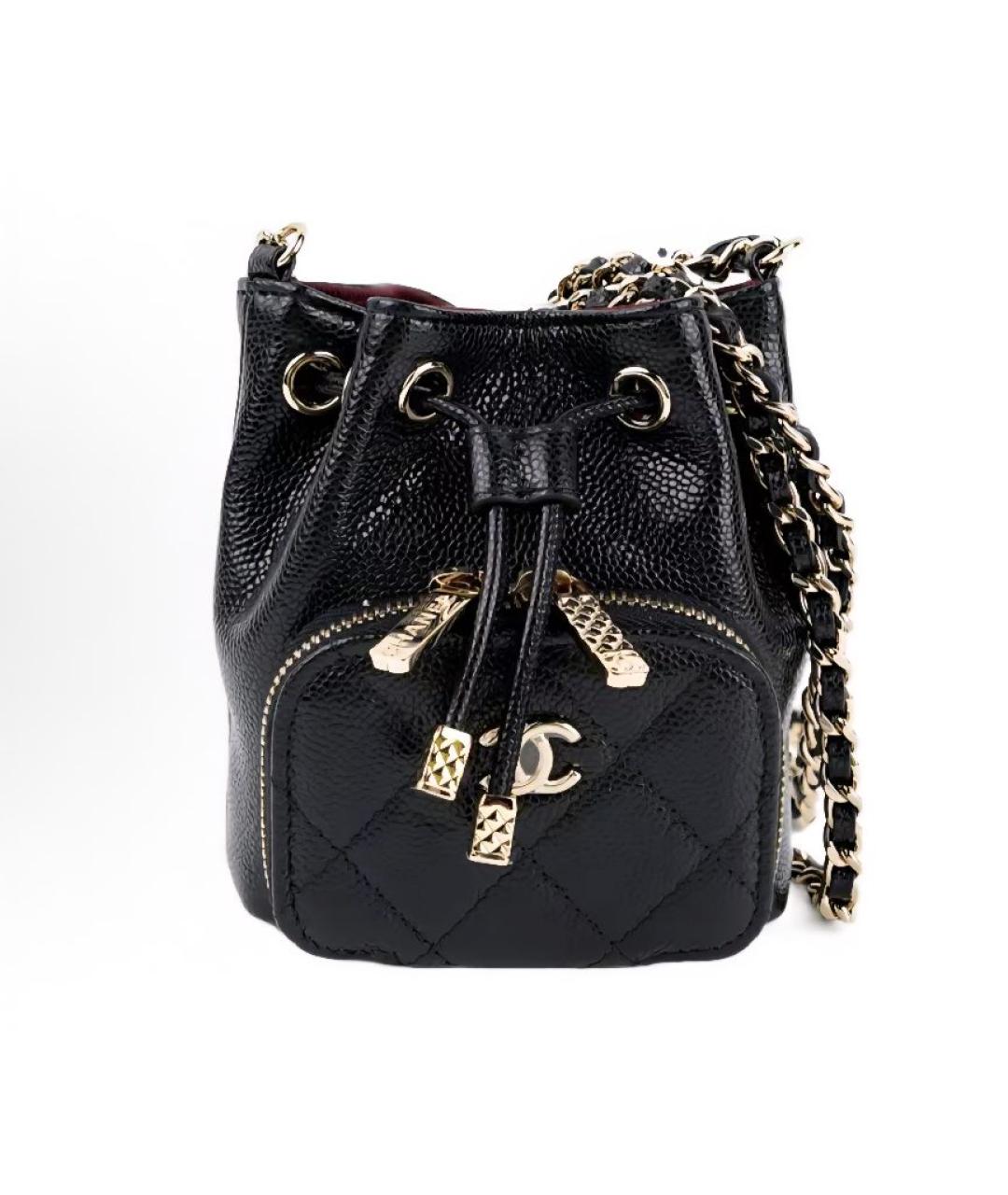 CHANEL Черная сумка через плечо, фото 3