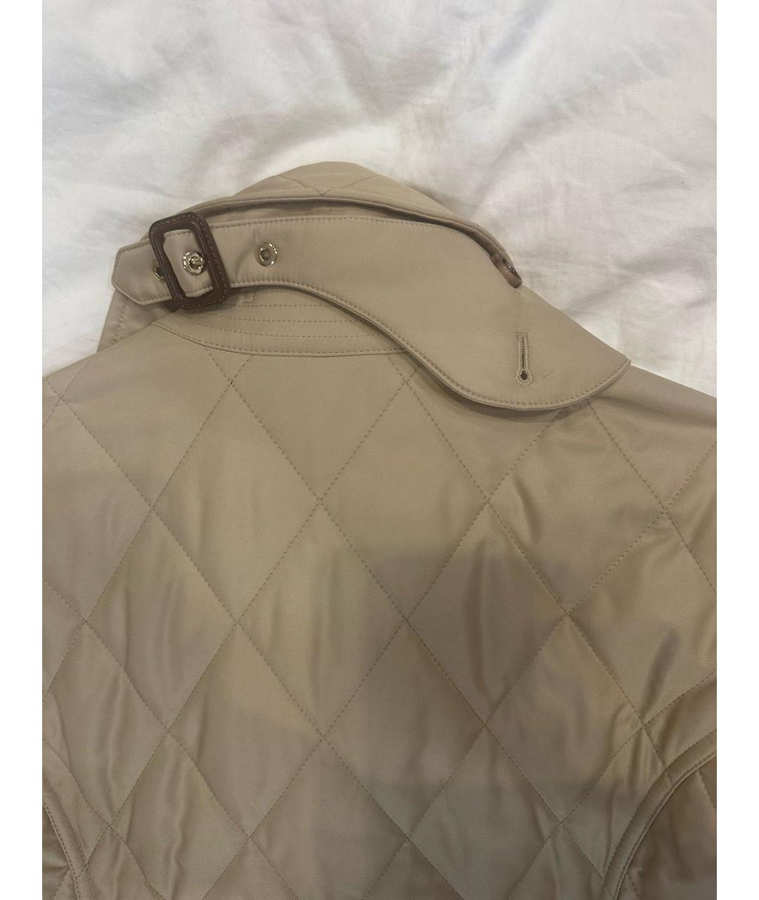 BURBERRY Бежевая хлопковая куртка, фото 6