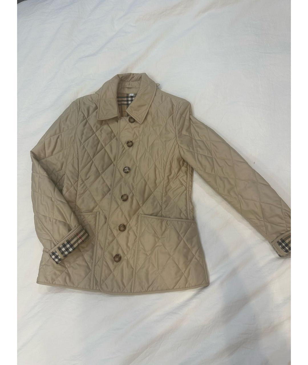BURBERRY Бежевая хлопковая куртка, фото 8