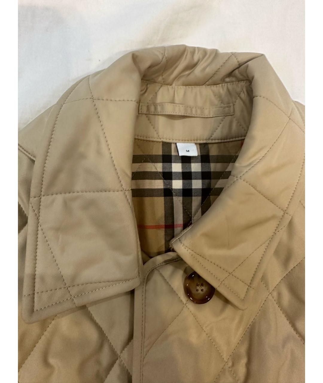 BURBERRY Бежевая хлопковая куртка, фото 3